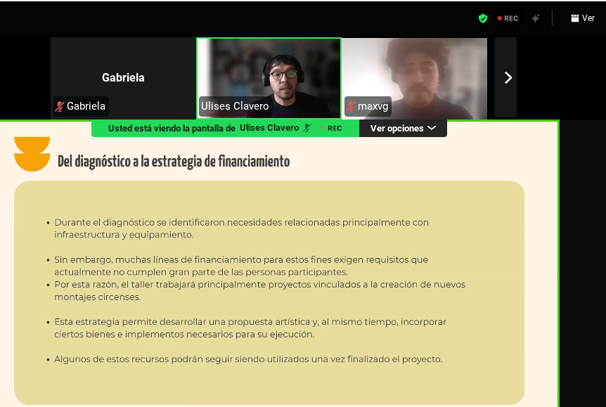 Circo de Tradición Familiar del Maule: herramientas para convertir ideas en proyectos culturales